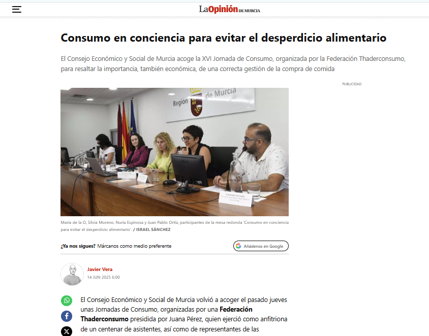 Consumo en conciencia para evitar el desperdicio alimentario
