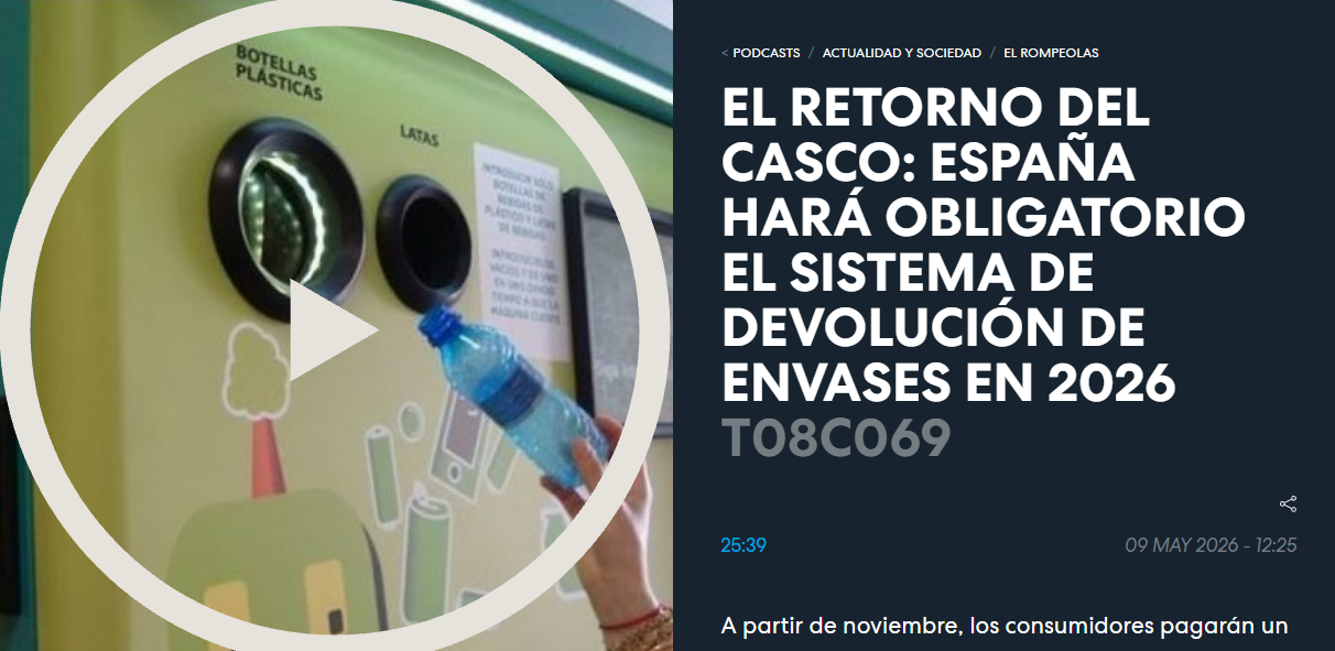El retorno del casco: España hará obligatorio el sistema de devolución de envases en 2026