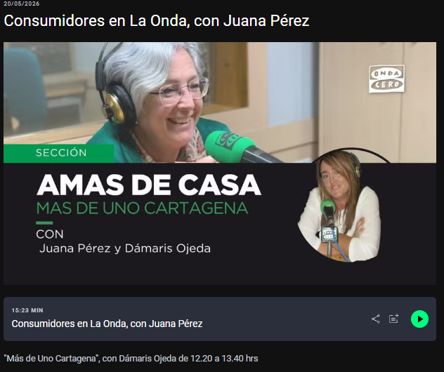 Consumidores en La Onda, con Juana Pérez