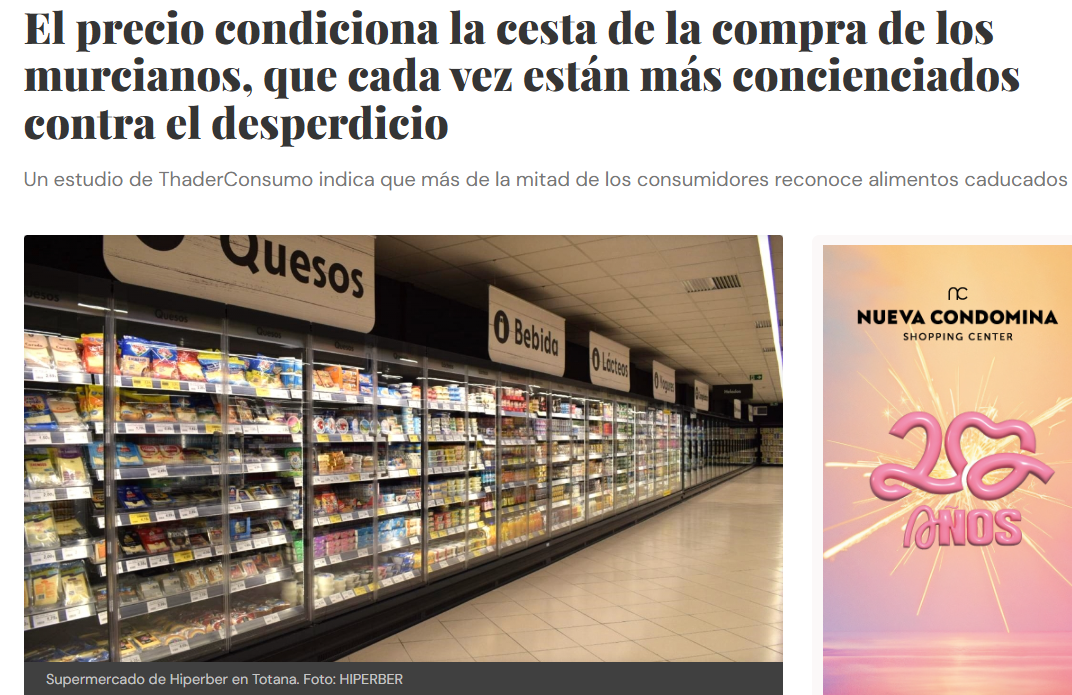 " El precio condiciona la cesta de la compra de los murcianos, que cada vez están más concienciados contra el desperdicio"