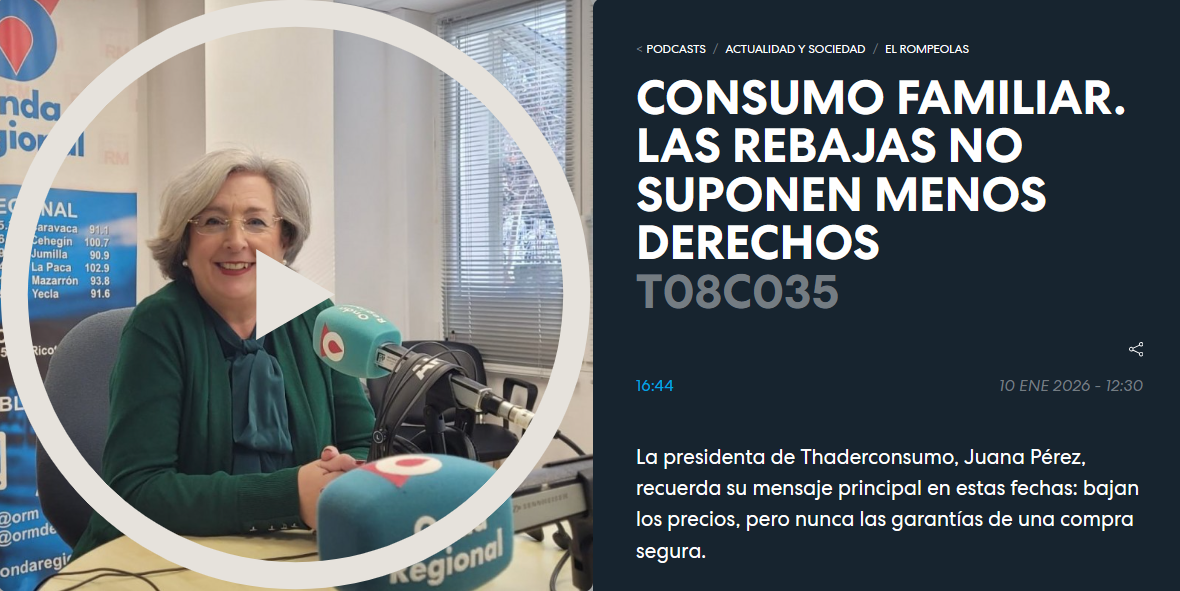 Consumo Familiar. Las rebajas no suponen menos derechos