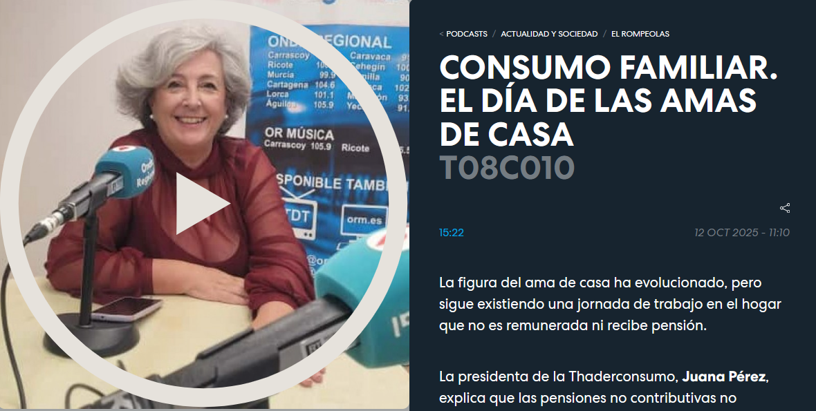 Consumo Familiar. El Día de las Amas de Casa