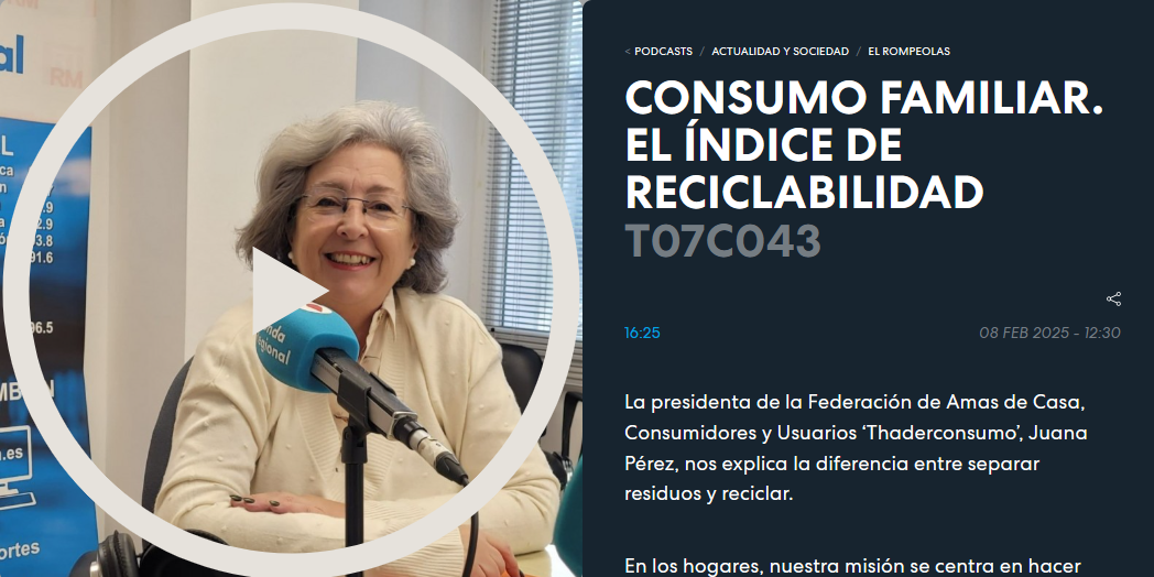 Consumo Familiar. El índice de reciclabilidad