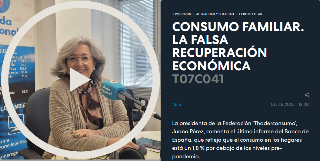 Consumo Familiar. La falsa recuperación económica