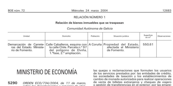 Vista previa de Orden de atención al cliente de servicios financieros