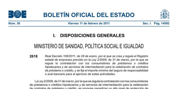 Vista previa de Real Decreto 106/2011 — Pilas y acumuladores y gestión ambiental de sus residuos